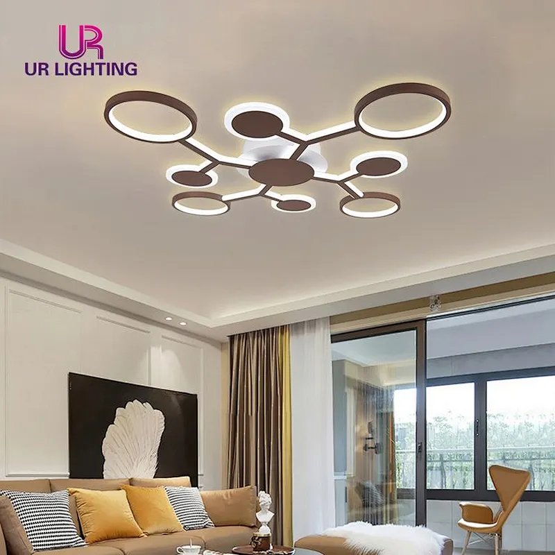 Hot Sale New Design Living Room Dining Room Modern Iron Acrylic Led Ceiling Lamp