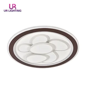 New design 55W aluminum acrylic modern dimmable bedroom home round led ceiling lamp