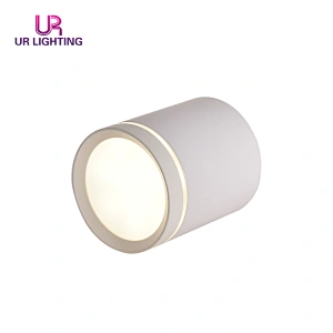 European minimalist style black white surface mounted ceiling 5w round LED downlights