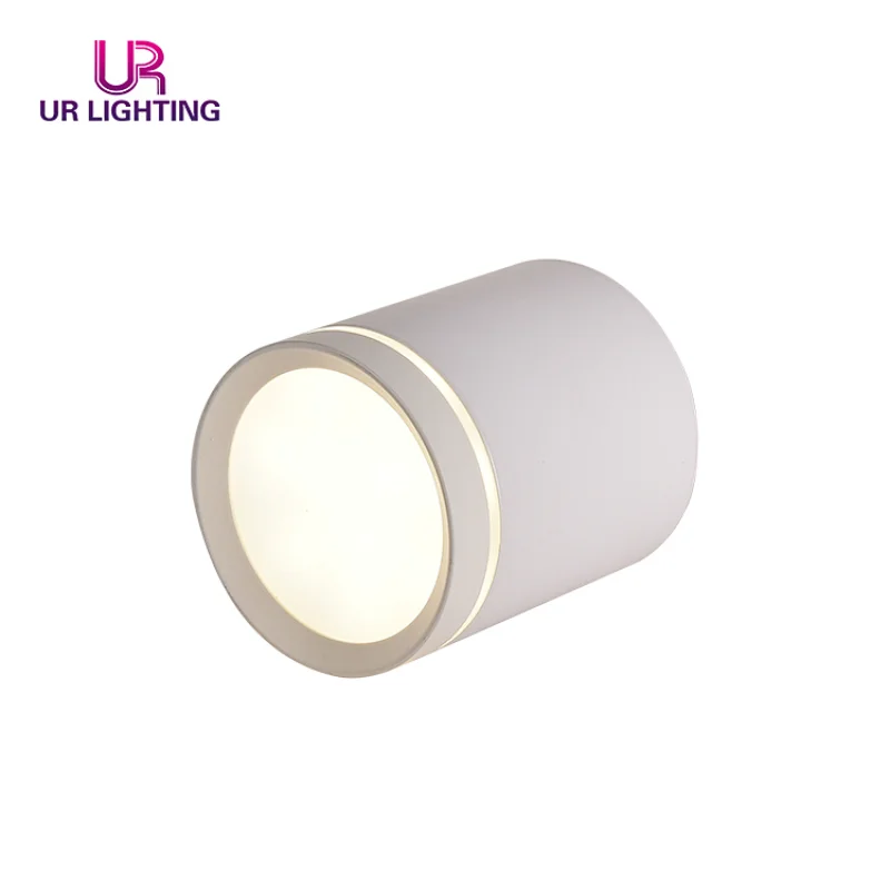 European minimalist style black white surface mounted ceiling 5w round LED downlights