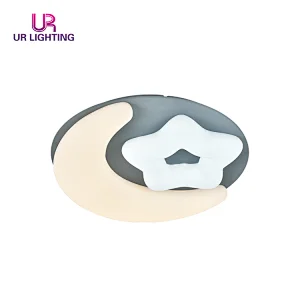 New design white Rotational moulding 2.4G dimmable led ceiling lamp for bedroom living room