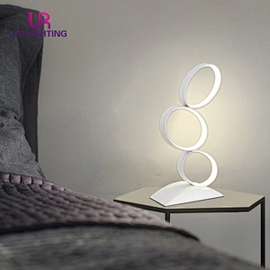 China modern design bedroom table light contracted fashion white led desk lamp