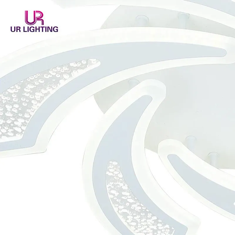 Nordic Simplicity Iron Acrylic Indoor Residential Modern Art Unique Led Ceiling Light