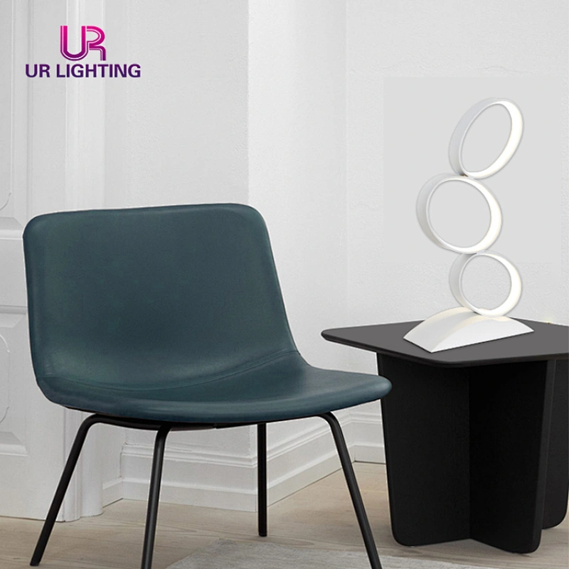 China modern design bedroom table light contracted fashion white led desk lamp