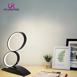 Nordic contemporary modern luxury home decoration aluminum acrylic desk led table lamp