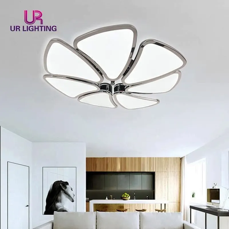 Vintage decor for home bedroom living room flower design modern led ceiling lighting fixtures