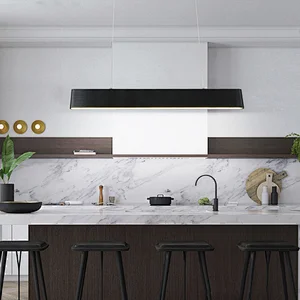 Hot selling Decorative Modern Design Black Line Kitchen Bar LED Chandelier Lamp