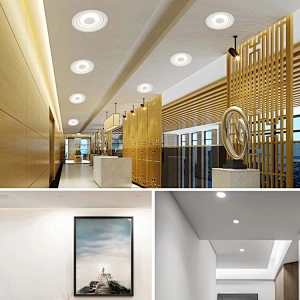 Hot selling cct change white color led panel light round recessed 6 + 3W ceiling indoor lighting