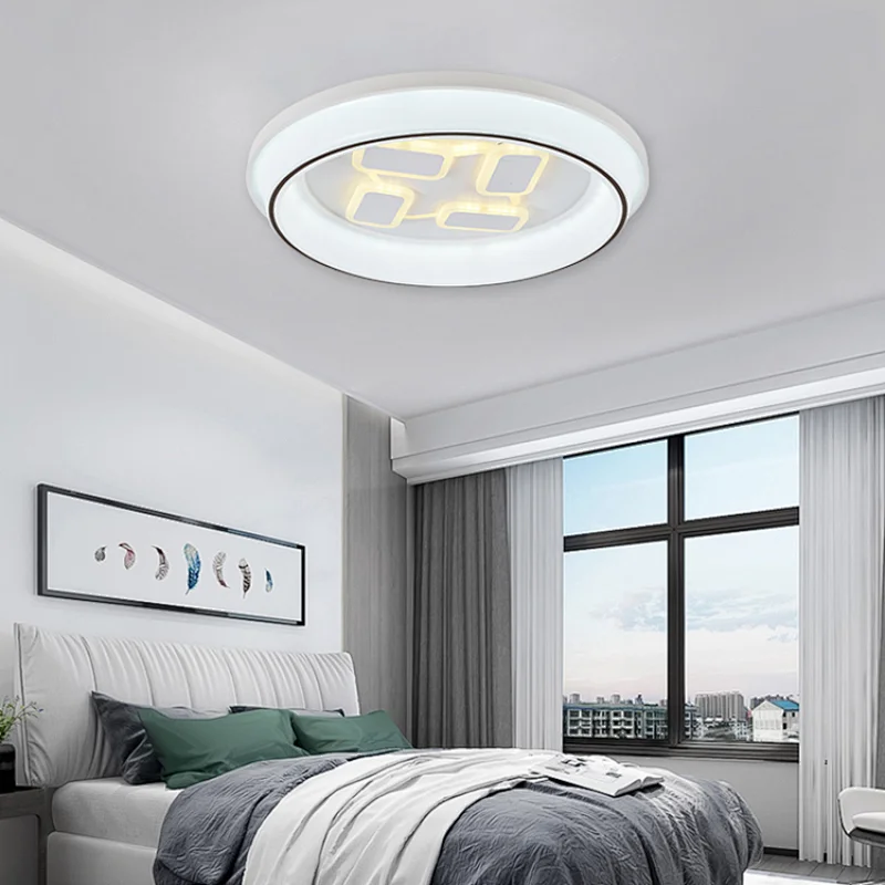 High quality fancy design home decoration round modern decor led ceiling lamp