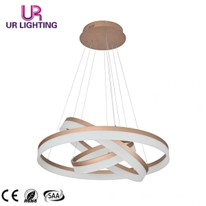 China Wholesale Best Selling Modern Home Bedroom Ring Circle LED Chandelier Pendant Light