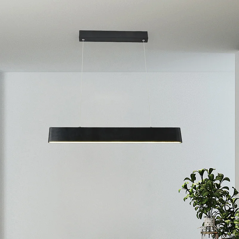 Hot selling Decorative Modern Design Black Line Kitchen Bar LED Chandelier Lamp