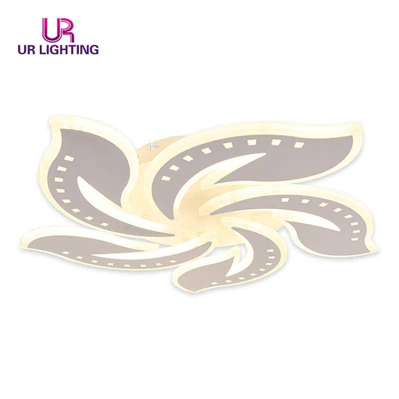 Art Easy Flower Shape Acrylic Bedroom Fashion Modern Led Ceiling Light