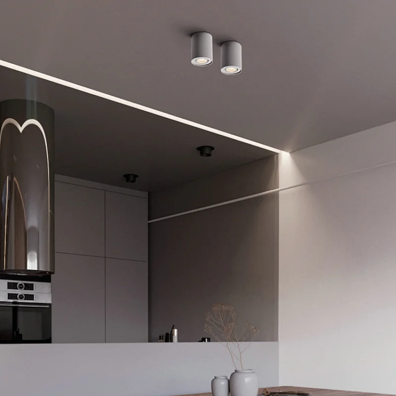 Simple Design surface mounted cylindrical aluminum 7W GU10 LED downlights