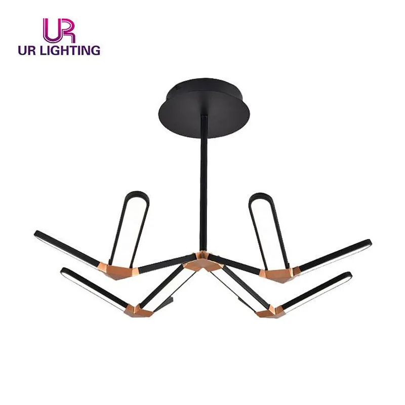 Top Quality Wrought Iron Creative Hanging Modern Simple Home Led Chandelier Pendant Light