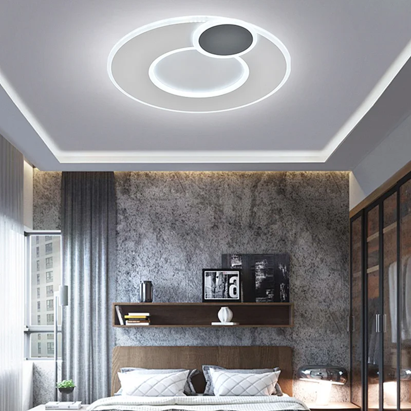 2020 China factory cheap price modern unique circle design led ceiling lamp lighting