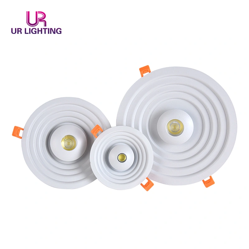 Hot selling cct change white color led panel light round recessed 6 + 3W ceiling indoor lighting