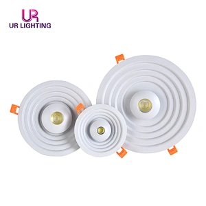 Hot selling cct change white color led panel light round recessed 6 + 3W ceiling indoor lighting