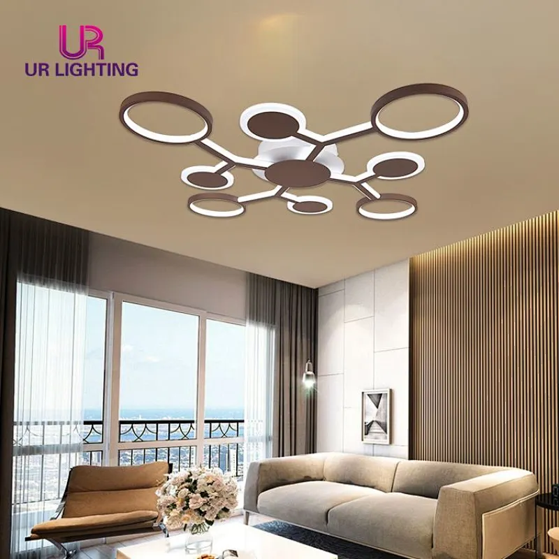 Hot Sale New Design Living Room Dining Room Modern Iron Acrylic Led Ceiling Lamp