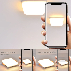 Aluminum housing adjustable frameless slim recessed square 18w led panel light