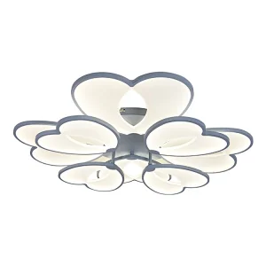 Factory Direct Sale Acrylic Led Chandelier Mounted Fixture For Living Room Flower Ceiling Lamp