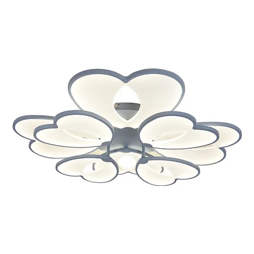 Factory Direct Sale Acrylic Led Chandelier Mounted Fixture For Living Room Flower Ceiling Lamp