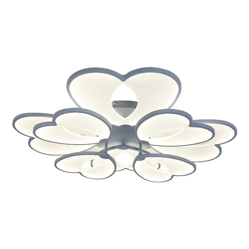 Factory Direct Sale Acrylic Led Chandelier Mounted Fixture For Living Room Flower Ceiling Lamp