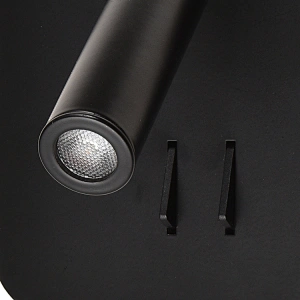 Unique design white black aluminum iron SMD COB bedroom hotel 8w led wall lamp