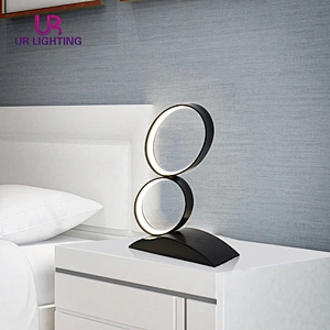 Nordic contemporary modern luxury home decoration aluminum acrylic desk led table lamp