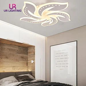 Art Easy Flower Shape Acrylic Bedroom Fashion Modern Led Ceiling Light