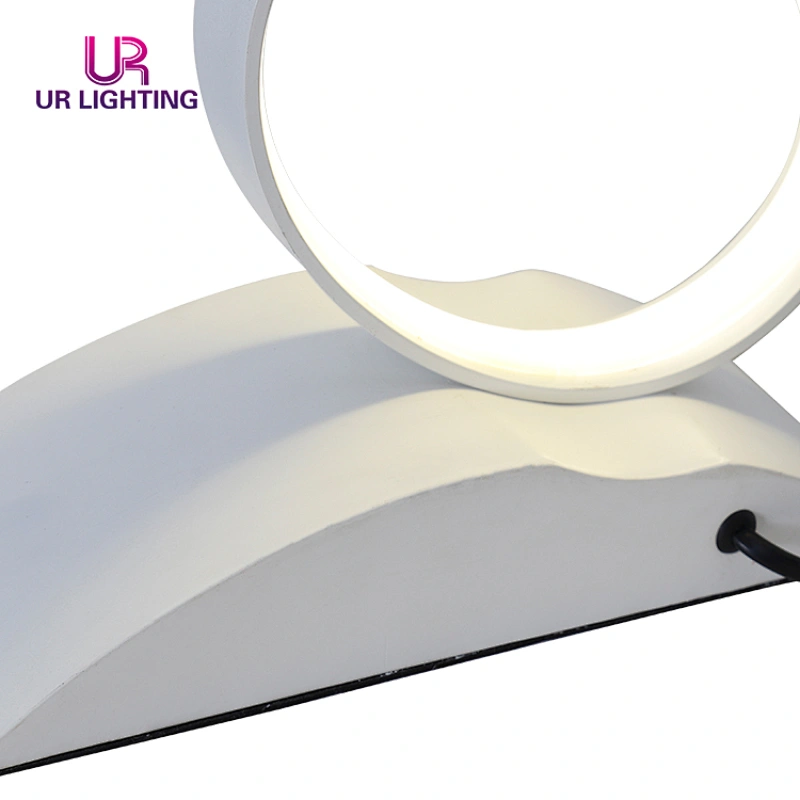 China modern design bedroom table light contracted fashion white led desk lamp
