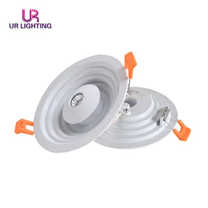 Hot selling cct change white color led panel light round recessed 6 + 3W ceiling indoor lighting