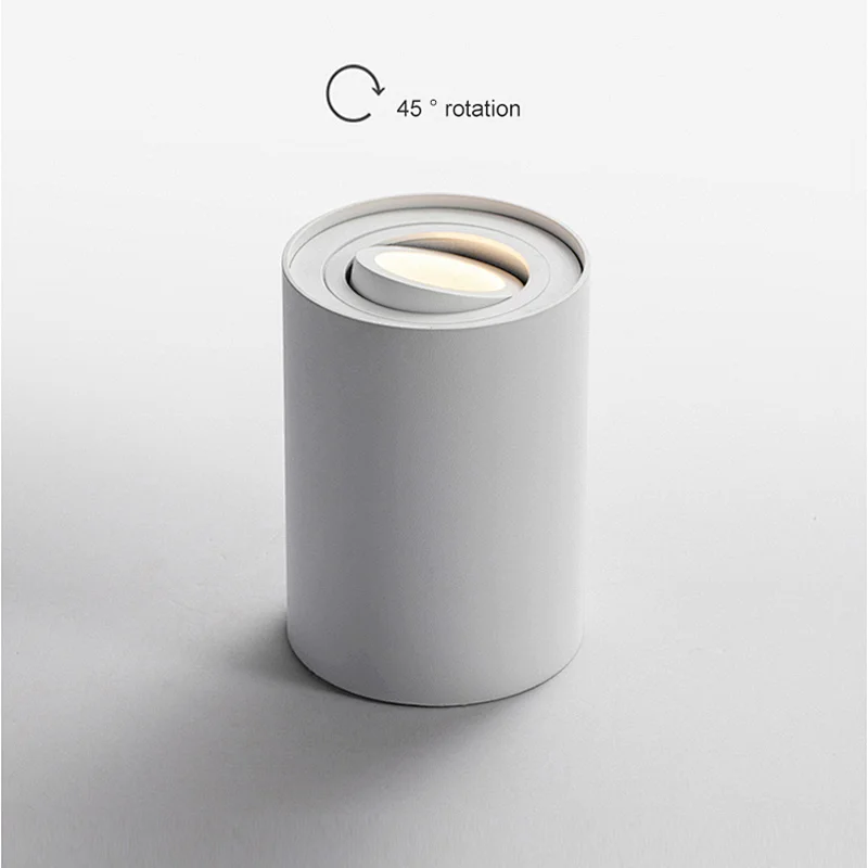 Simple Design surface mounted cylindrical aluminum 7W GU10 LED downlights