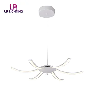 Classical exquisite modern design ceiling contemporary rustical white led chandelier light