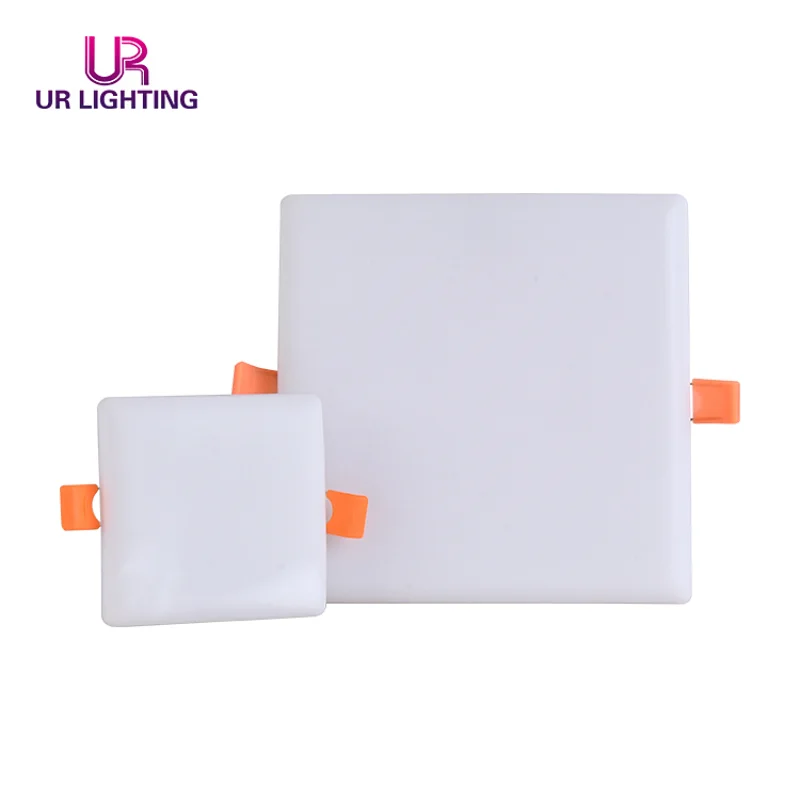 Dimmable white home office recessed mounted frameless square 10 18 24 36 watt led panel light