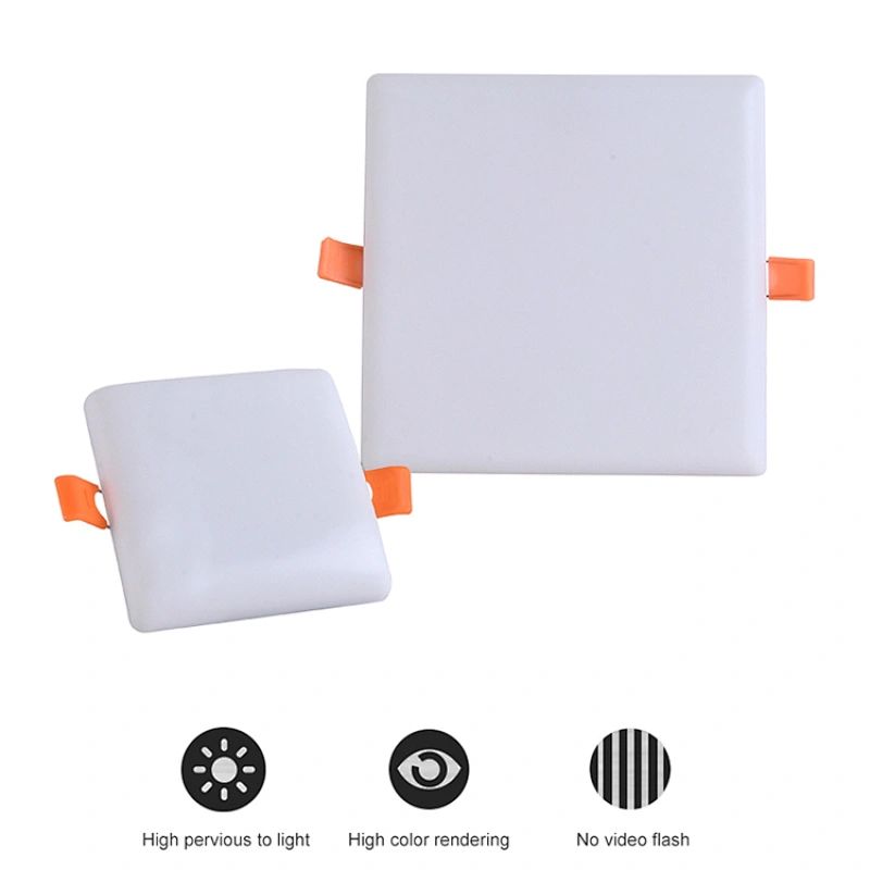 Dimmable white home office recessed mounted frameless square 10 18 24 36 watt led panel light