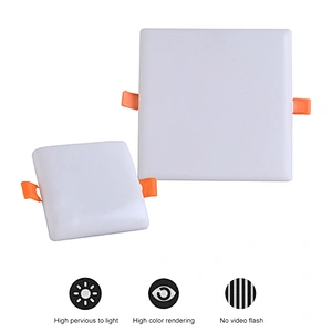 Dimmable white home office recessed mounted frameless square 10 18 24 36 watt led panel light