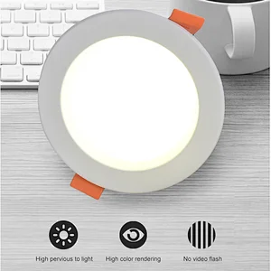 Factory Price Modern 220V Plastic Aluminum SMD 5W Ceiling Recessed Simple Led panel Light