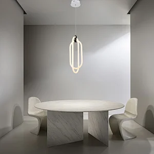 Modern Design White Luminous Hanging Bedroom Kitchen LED Pendant Light