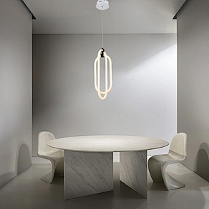 Modern Design White Luminous Hanging Bedroom Kitchen LED Pendant Light
