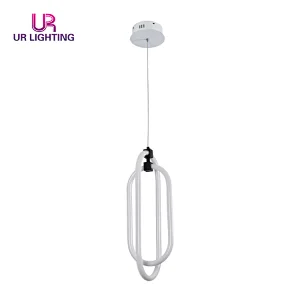 Modern Design White Luminous Hanging Bedroom Kitchen LED Pendant Light