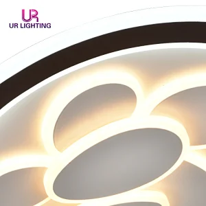 New design 55W aluminum acrylic modern dimmable bedroom home round led ceiling lamp
