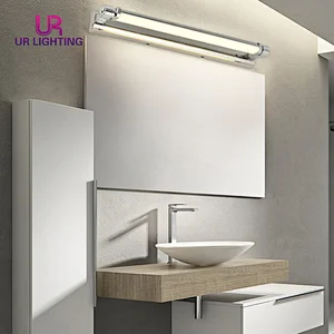 Factory price indoor white simple waterproof bathroom modern led mirror light