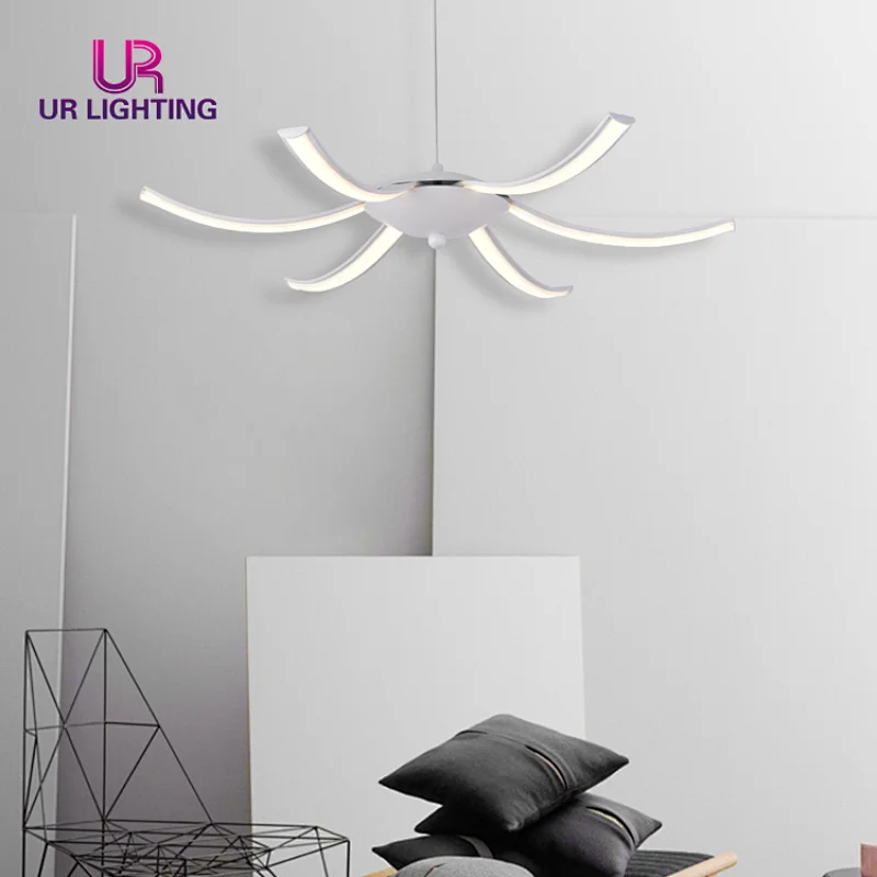 Classical exquisite modern design ceiling contemporary rustical white led chandelier light