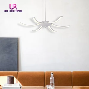 Classical exquisite modern design ceiling contemporary rustical white led chandelier light