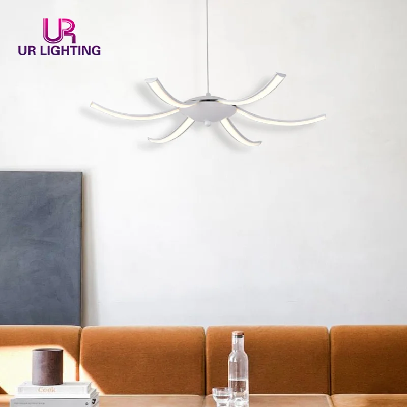 Classical exquisite modern design ceiling contemporary rustical white led chandelier light