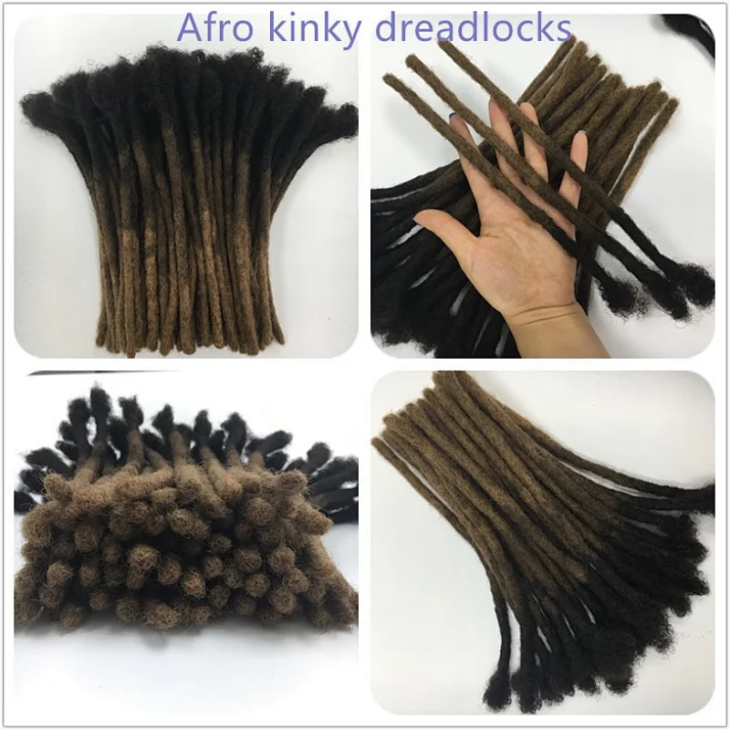 [HoHo DREADS] Wholesale 100% top handmade dyeable soft natural human hair crochet dreadlocks extensions