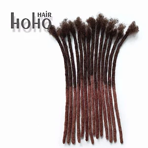 [HoHo DREADS] Wholesale 100% top handmade dyeable soft natural human hair crochet dreadlocks extensions