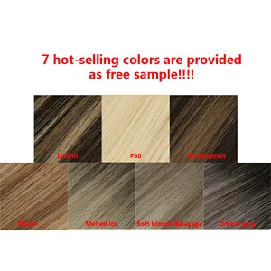 Free sample remy invisible tape in hair extensions
