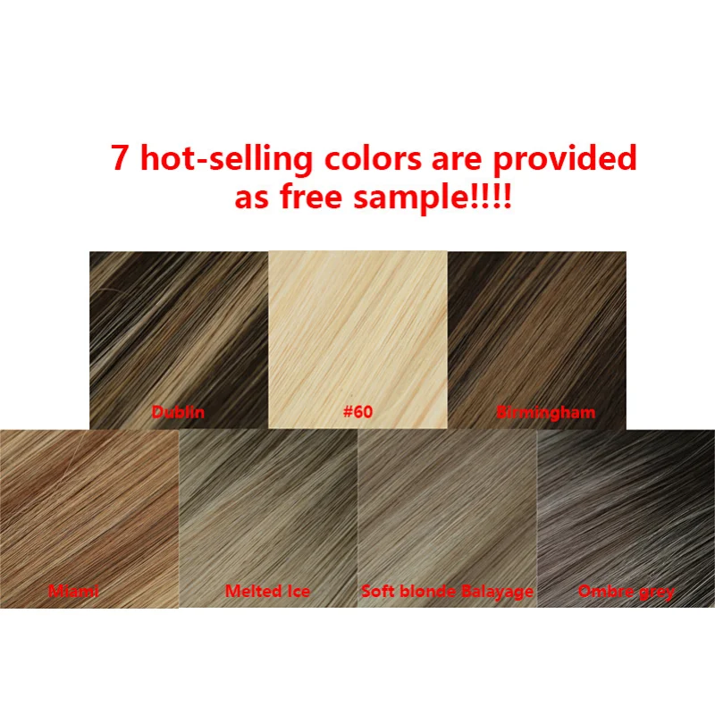 Free sample remy invisible tape in hair extensions
