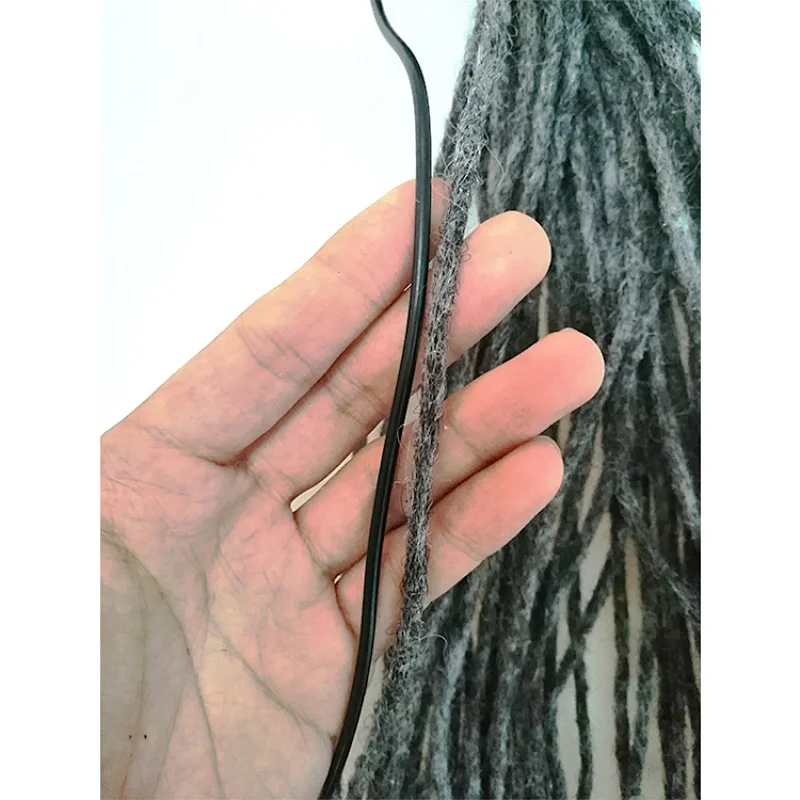 Hoho dreads 0.2cm thin micro locs human hair extensions dreadlocs braiding hair